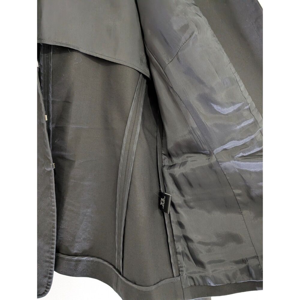 Lafayette 148 Black Tailored Blazer Size 8 Luxury Minimalist Career Quiet Luxury - Picture 10 of 12